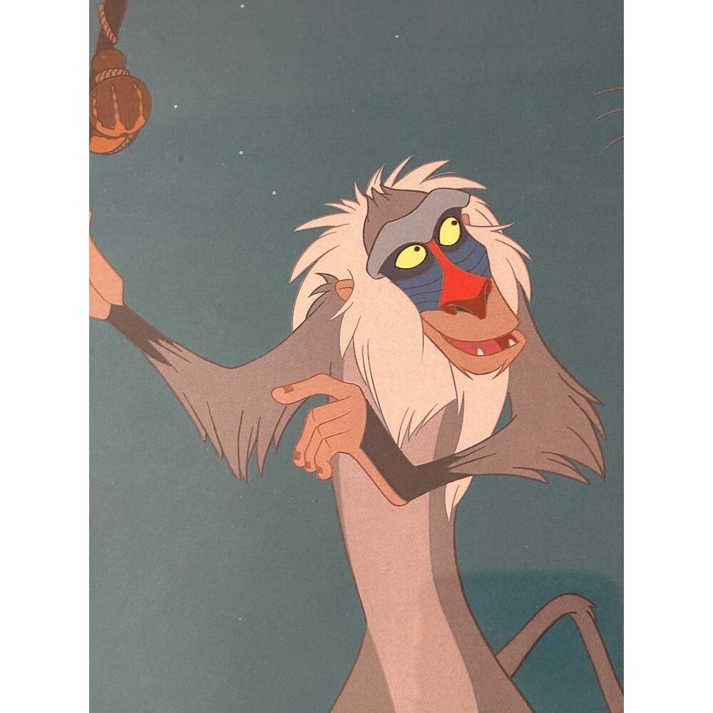 Framed Lion King 1995 Original Disney Store Lithograph Matted - Picture 8 of 8